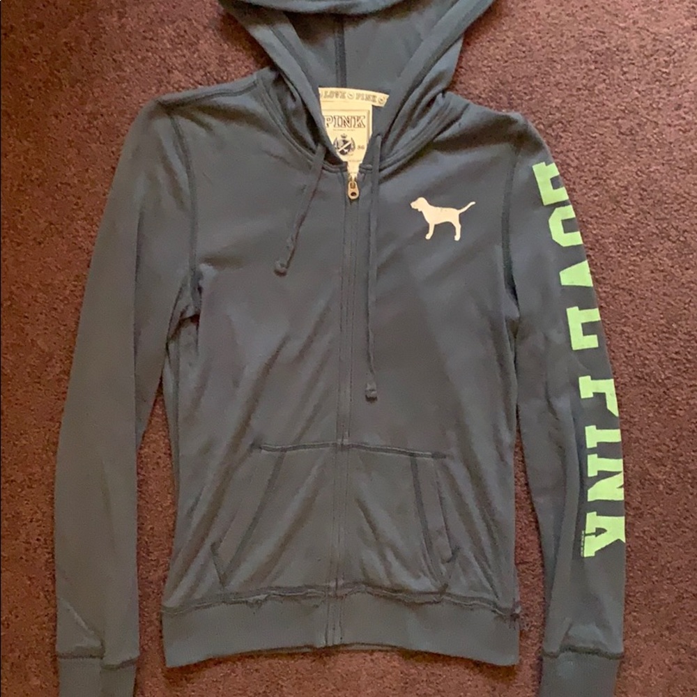 Victoria’s Secret Pink zip up hoodie.